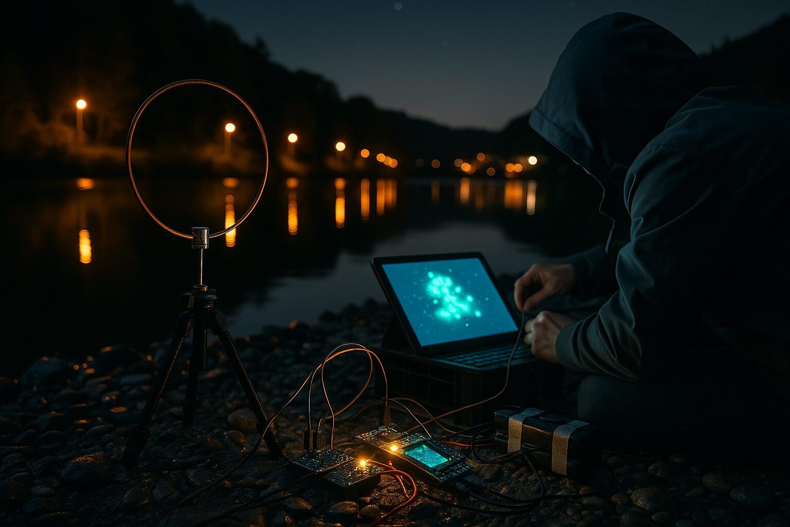 WLAN-Sternenhimmel am Ilzstausee