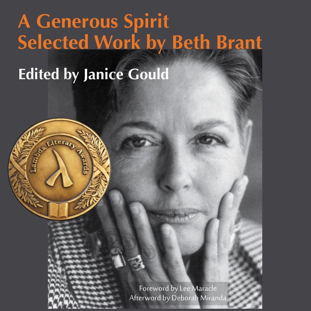 A Generous Spirit - Selected Work by Beth Brant