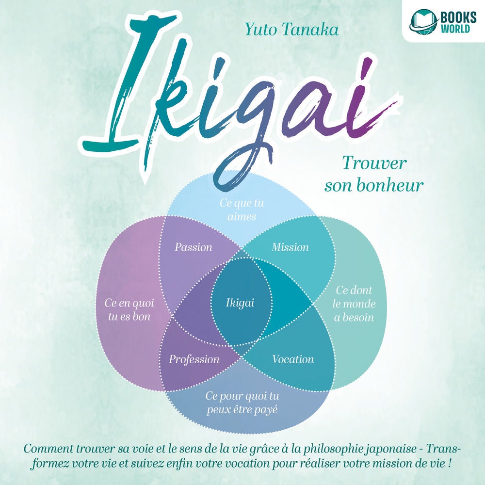 IKIGAI – Trouver son bonheur: Comment trouver sa voie et le sens de la vie grâce à la philosophie japonaise - Transformez votre vi