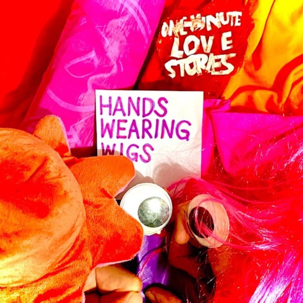 Hands Wearing Wigs