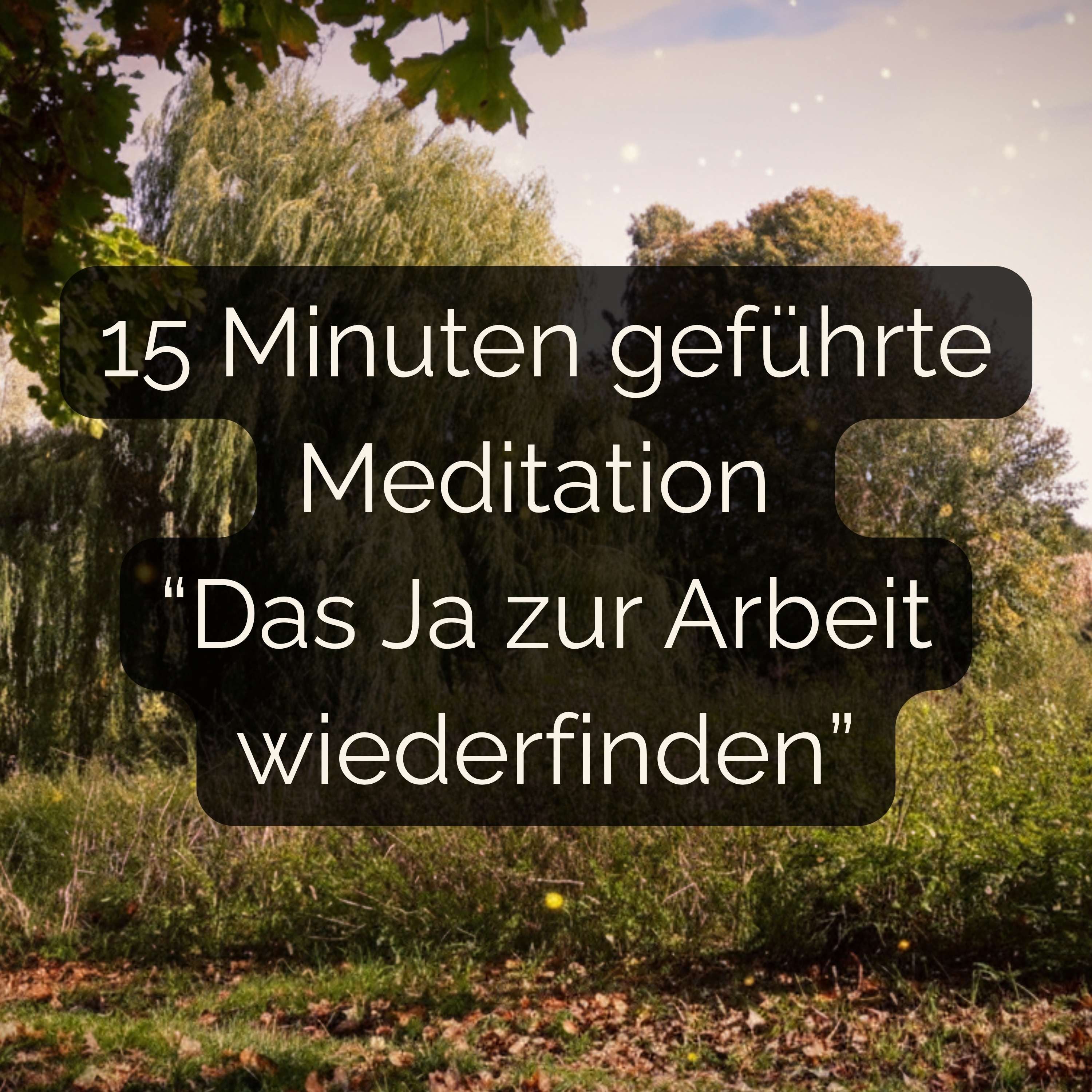 Das Ja zur Arbeit wiederfinden-15 Min Meditation die deine Einstellung zur Arbeit für immer verändert