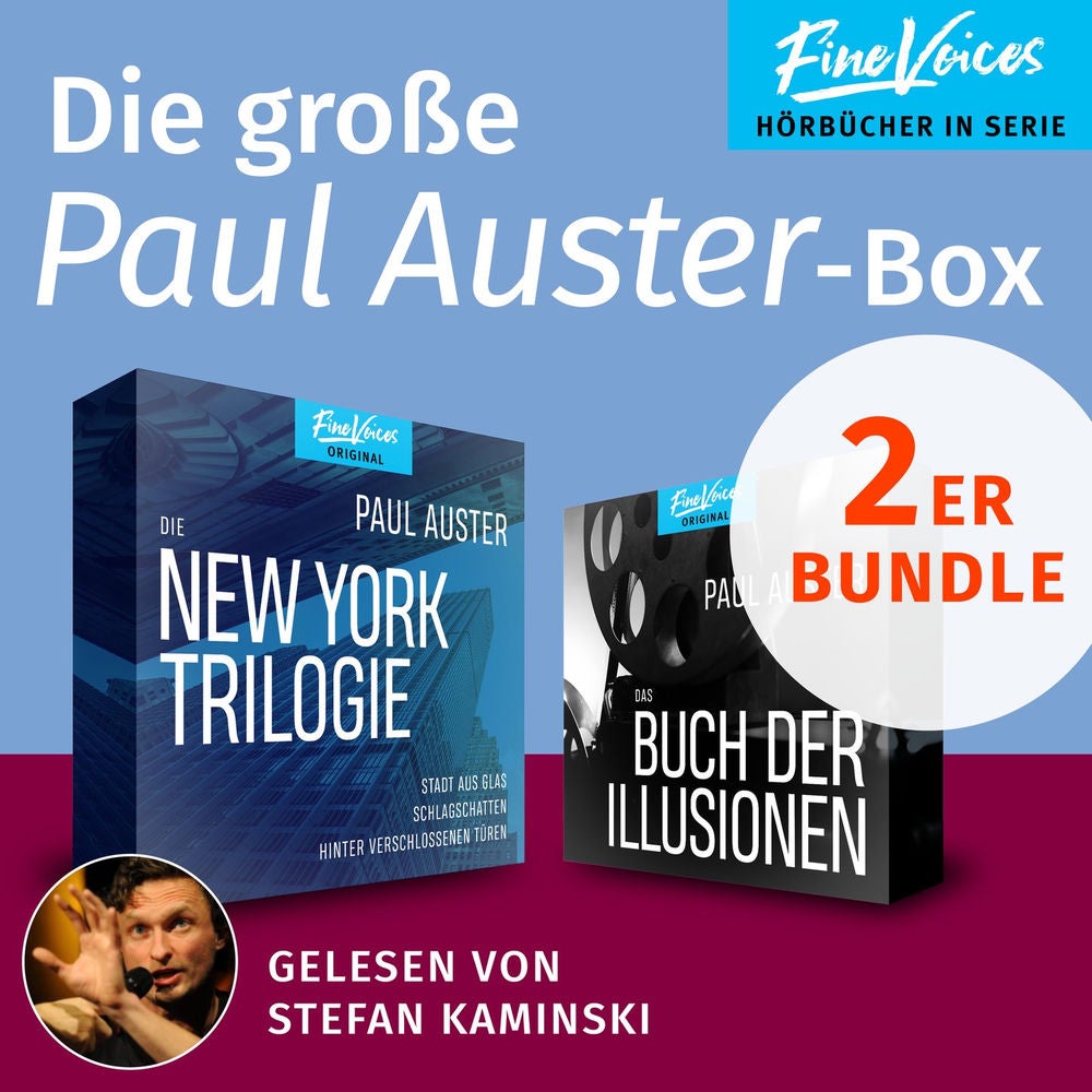 Die große Paul Auster-Box - Die New York-Trilogie + Das Buch der Illusionen