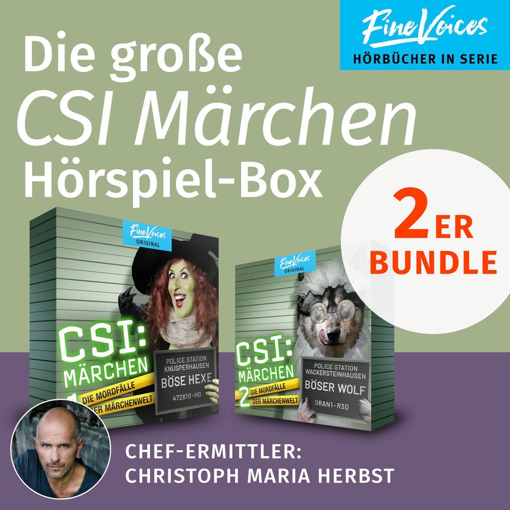 Die große CSI Märchen Hörspiel-Box - Teil 1 + 2 (Böse Hexe + Böser Wolf)