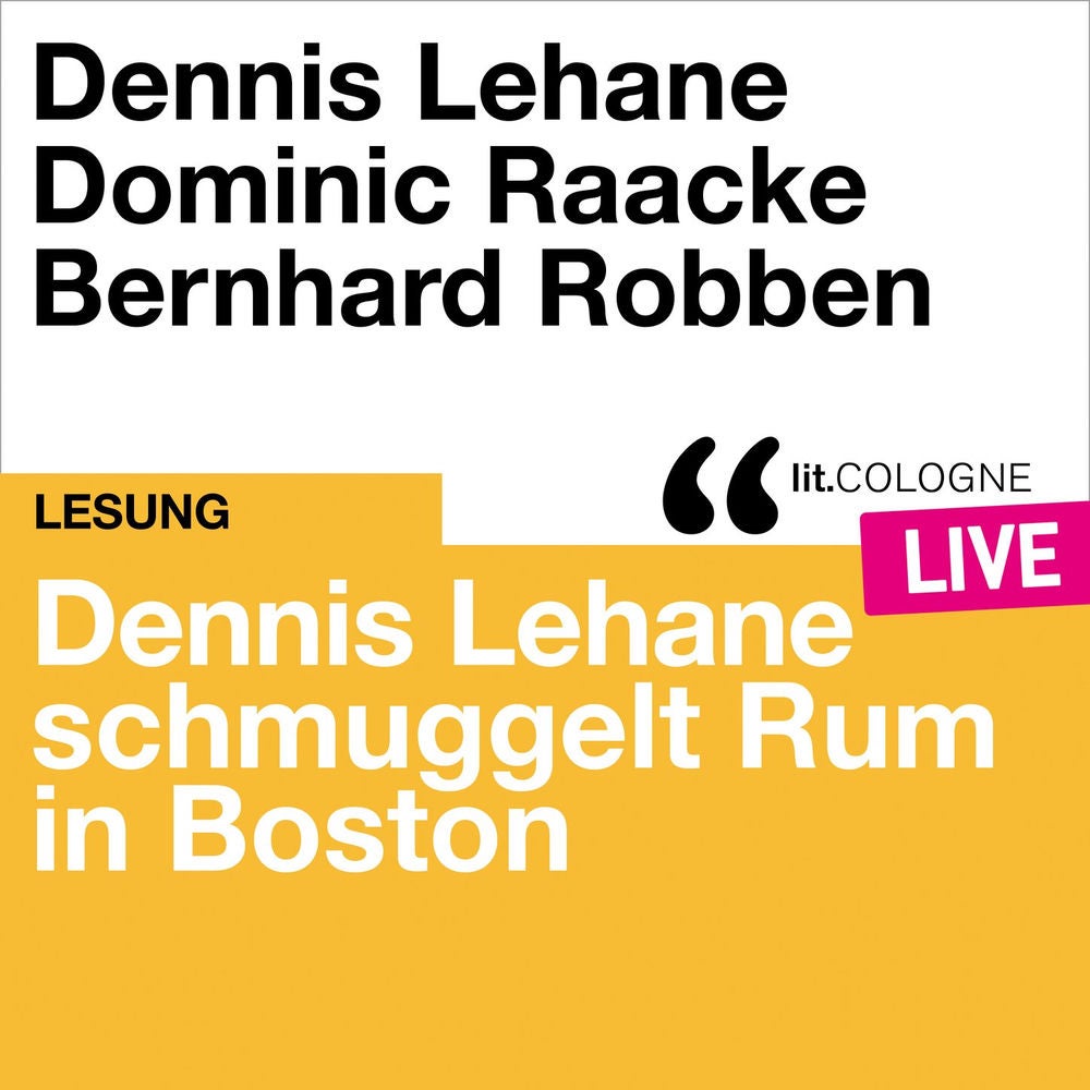Dennis Lehane schmuggelt Rum in Boston - lit.COLOGNE live