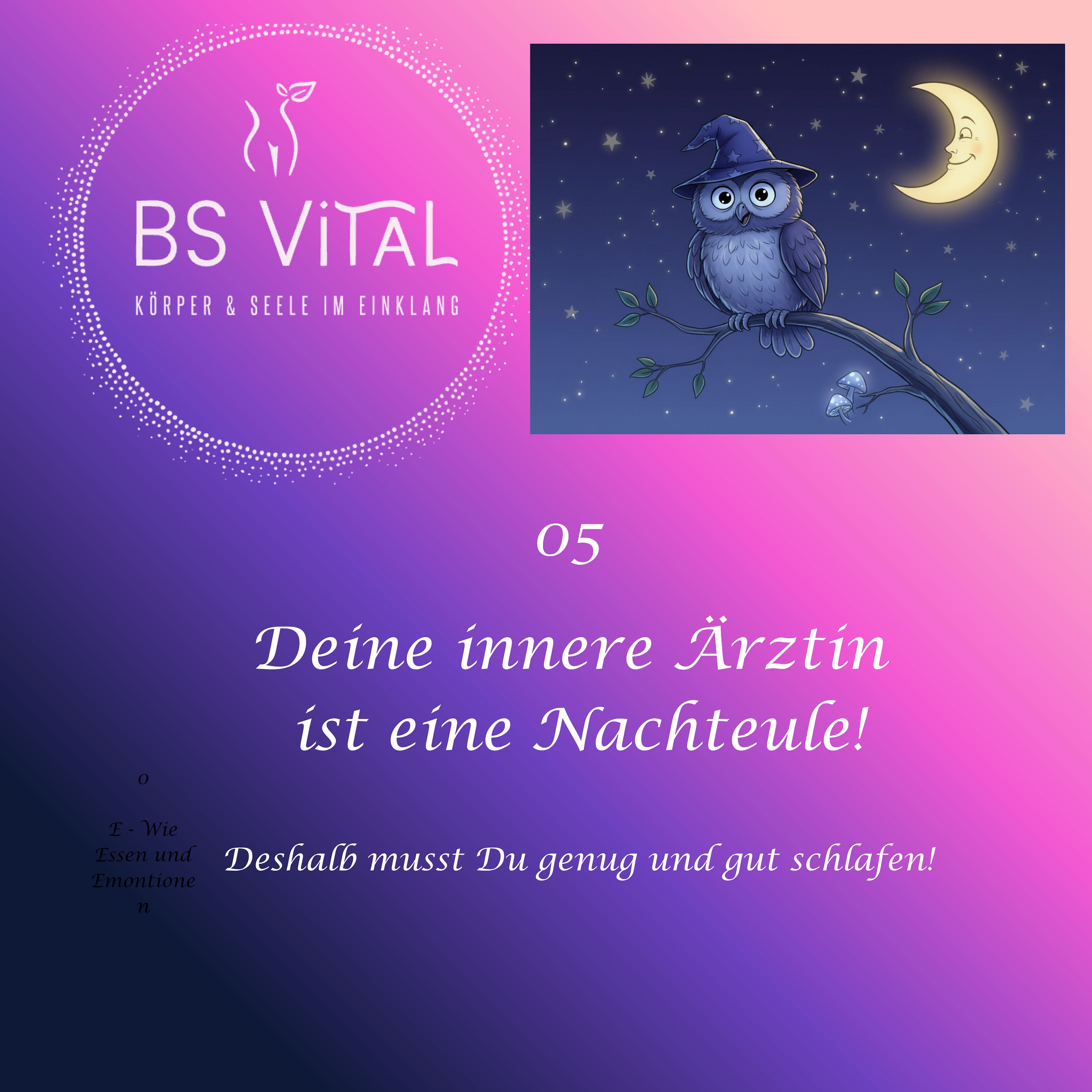Deine innere Ärztin, die Nachteule
