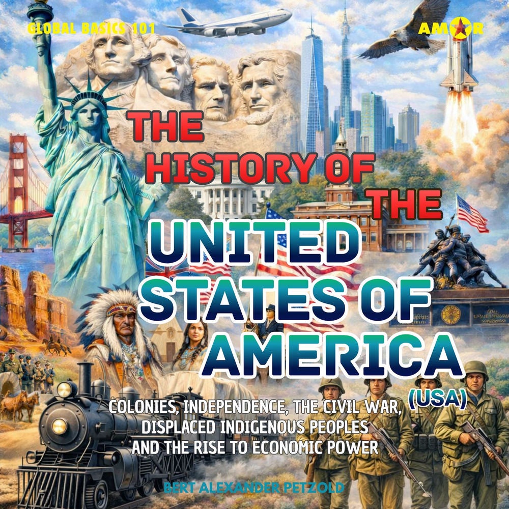 The History of the United States of America (USA) - Colonies, Independence, the Civil War, Displaced Indigenous Peoples and the Ri