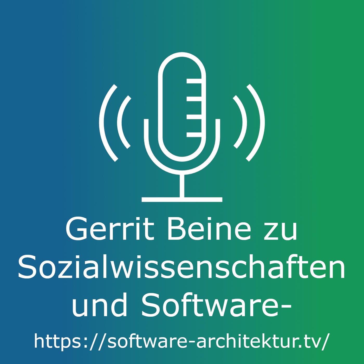 Gerrit Beine zu Sozialwissenschaften und Software-Architektur