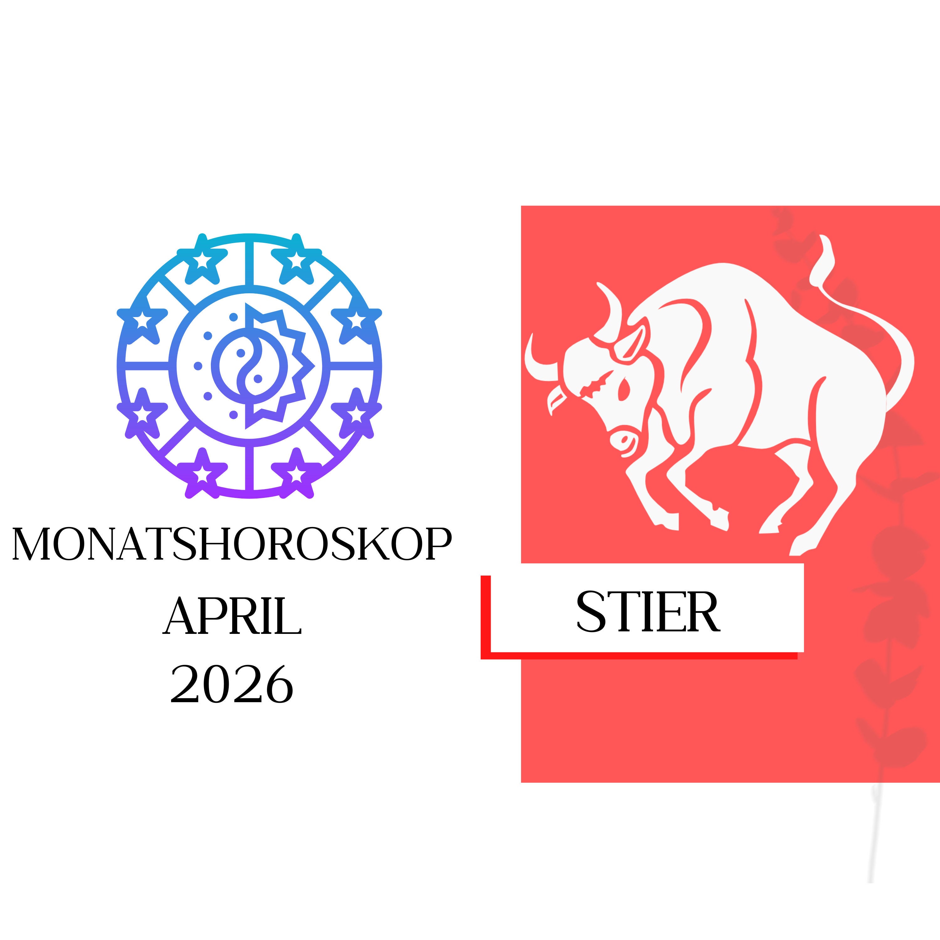 ♉ Monatshoroskop - Stier | April 2026