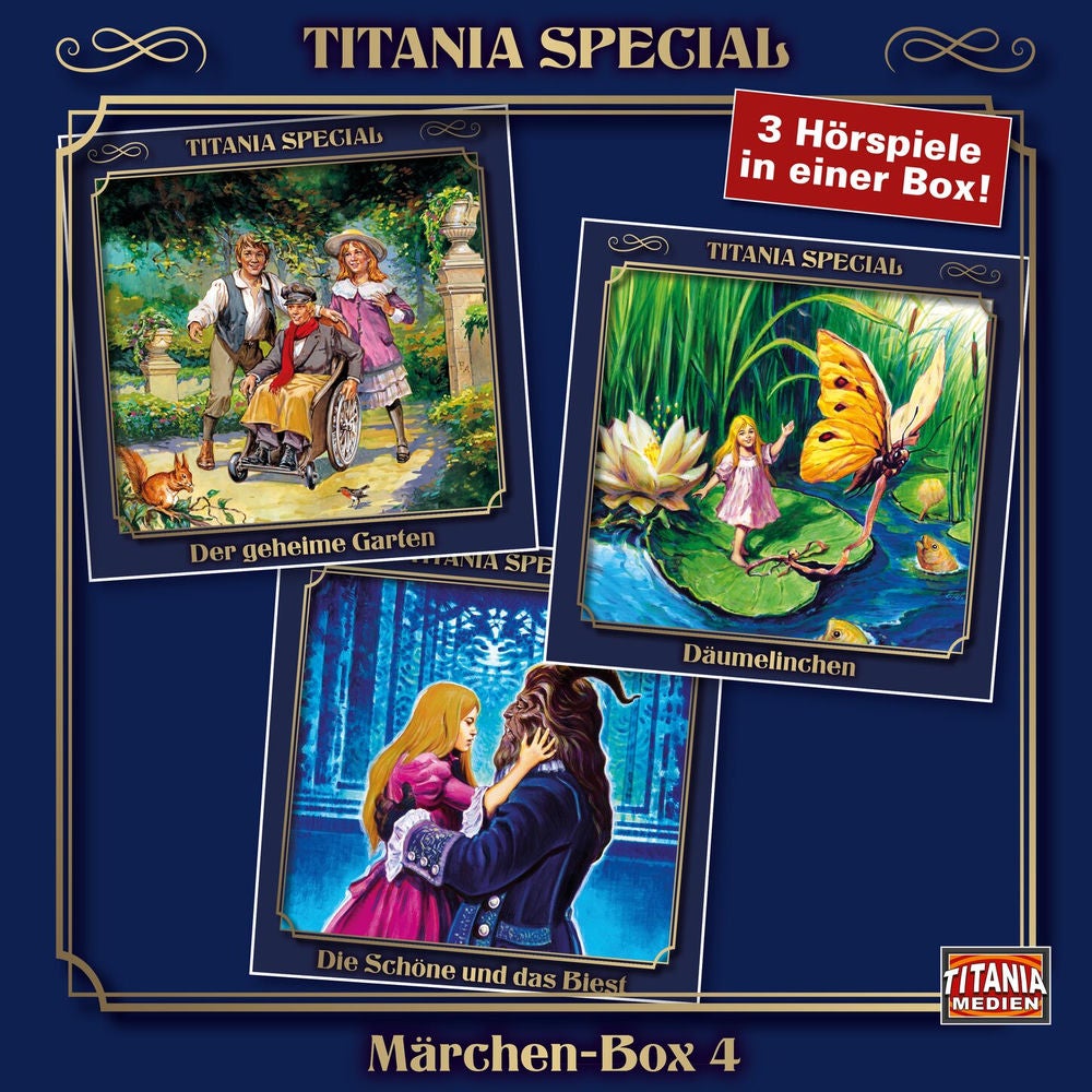 Märchenklassiker Box 5 - Der geheime Garten, Däumelinchen, Die Schöne und das Biest