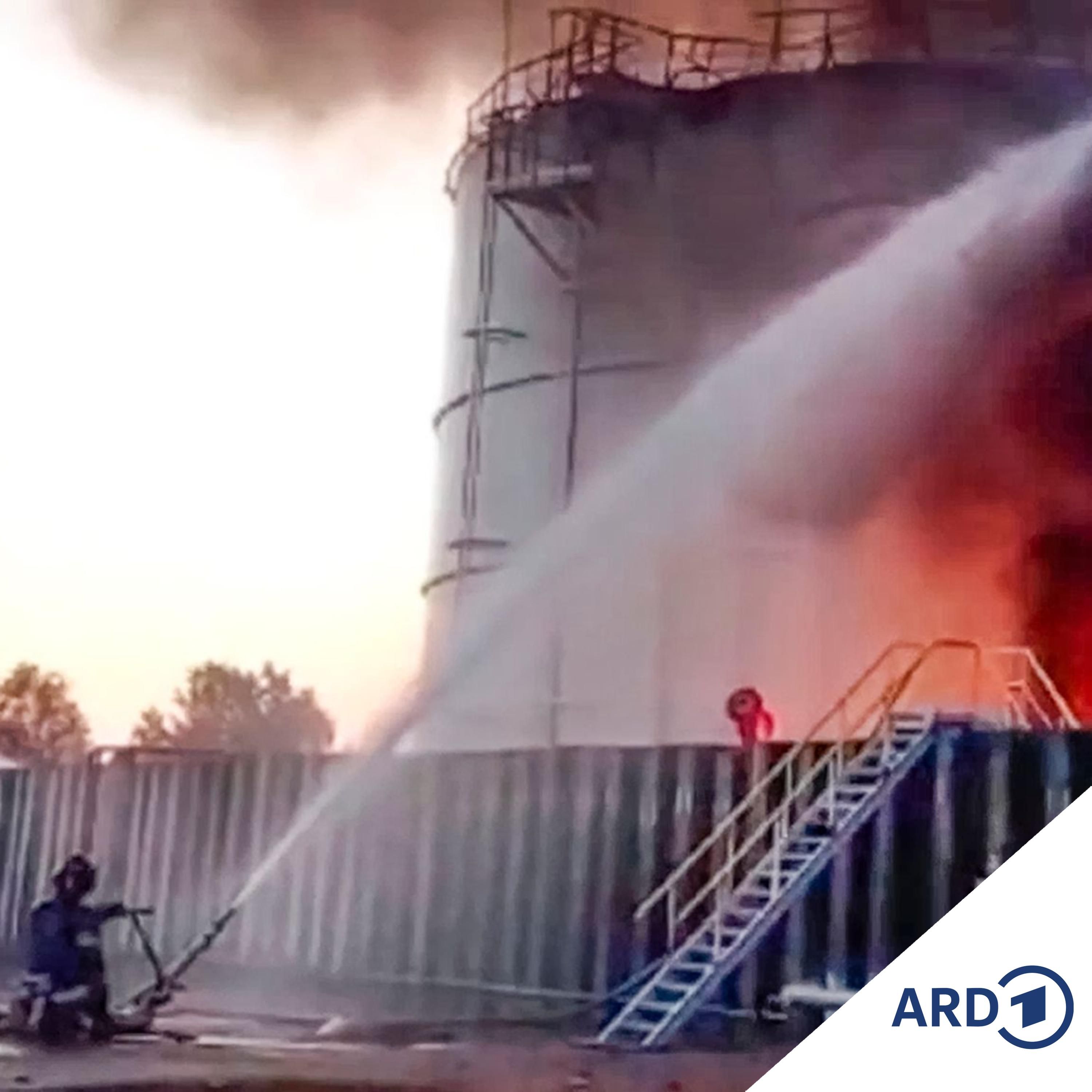 Flammeninferno in Tuapse: russische Ölraffinerie brennt wieder