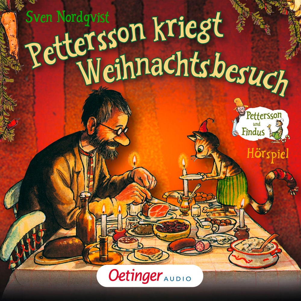 Pettersson und Findus. Pettersson kriegt Weihnachtsbesuch