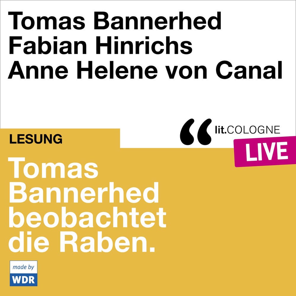 Tomas Bannerhed beobachtet die Raben - lit.COLOGNE live