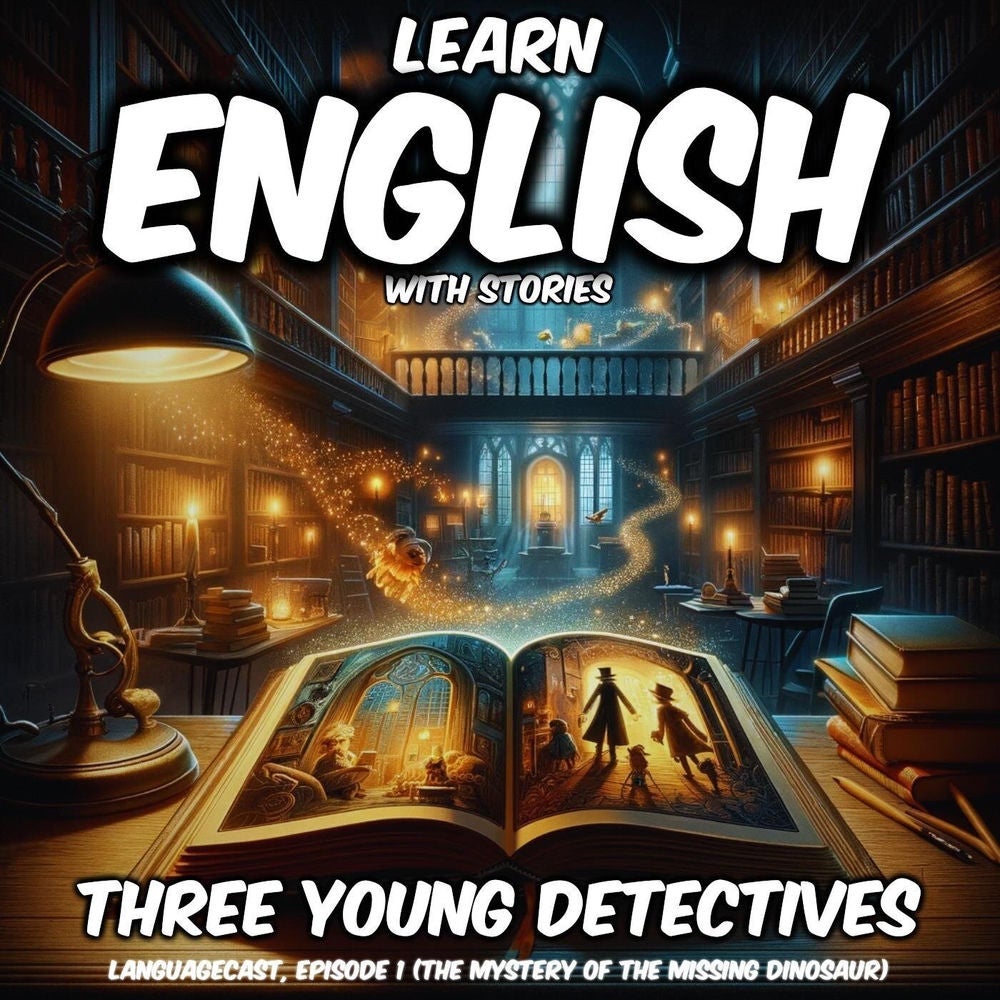 Learn English with Stories: Three Young Detectives, Episode 1 (The Mystery of the Missing Dinosaur)