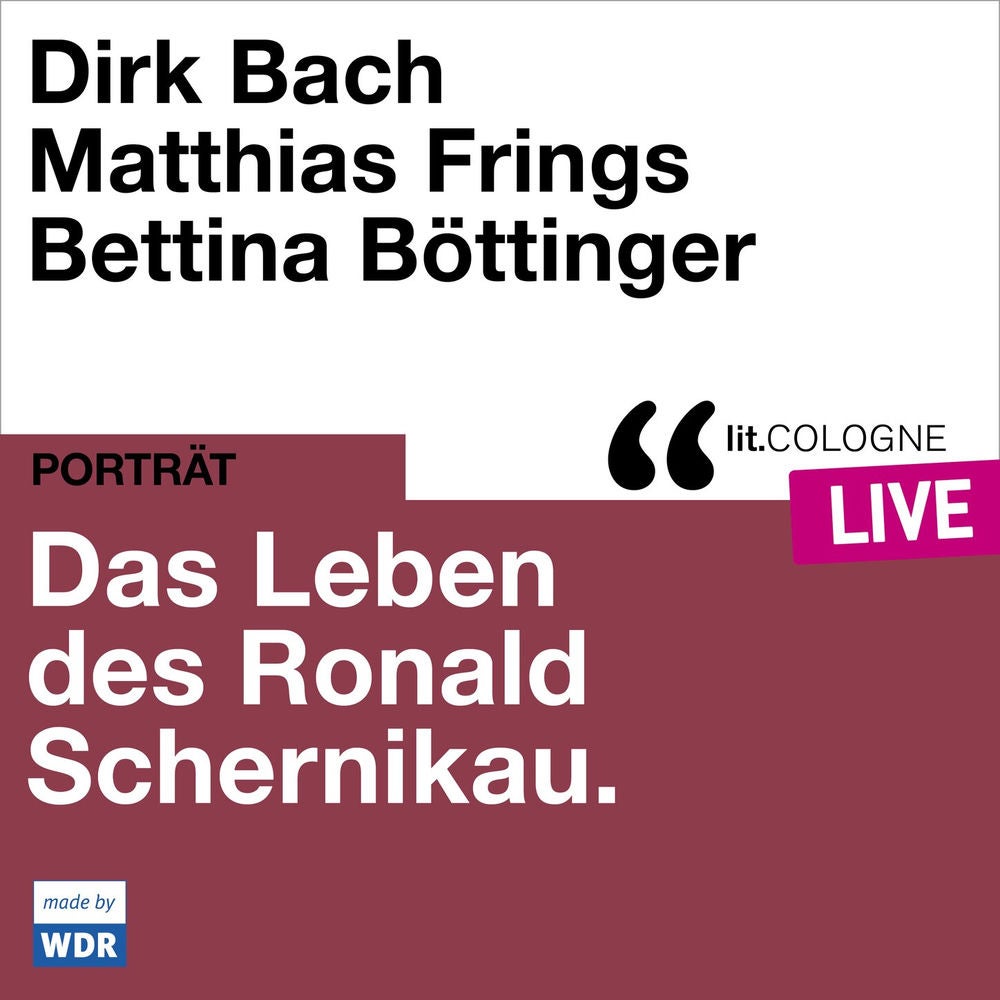 Das Leben des Ronald Schernikau - lit.COLOGNE live