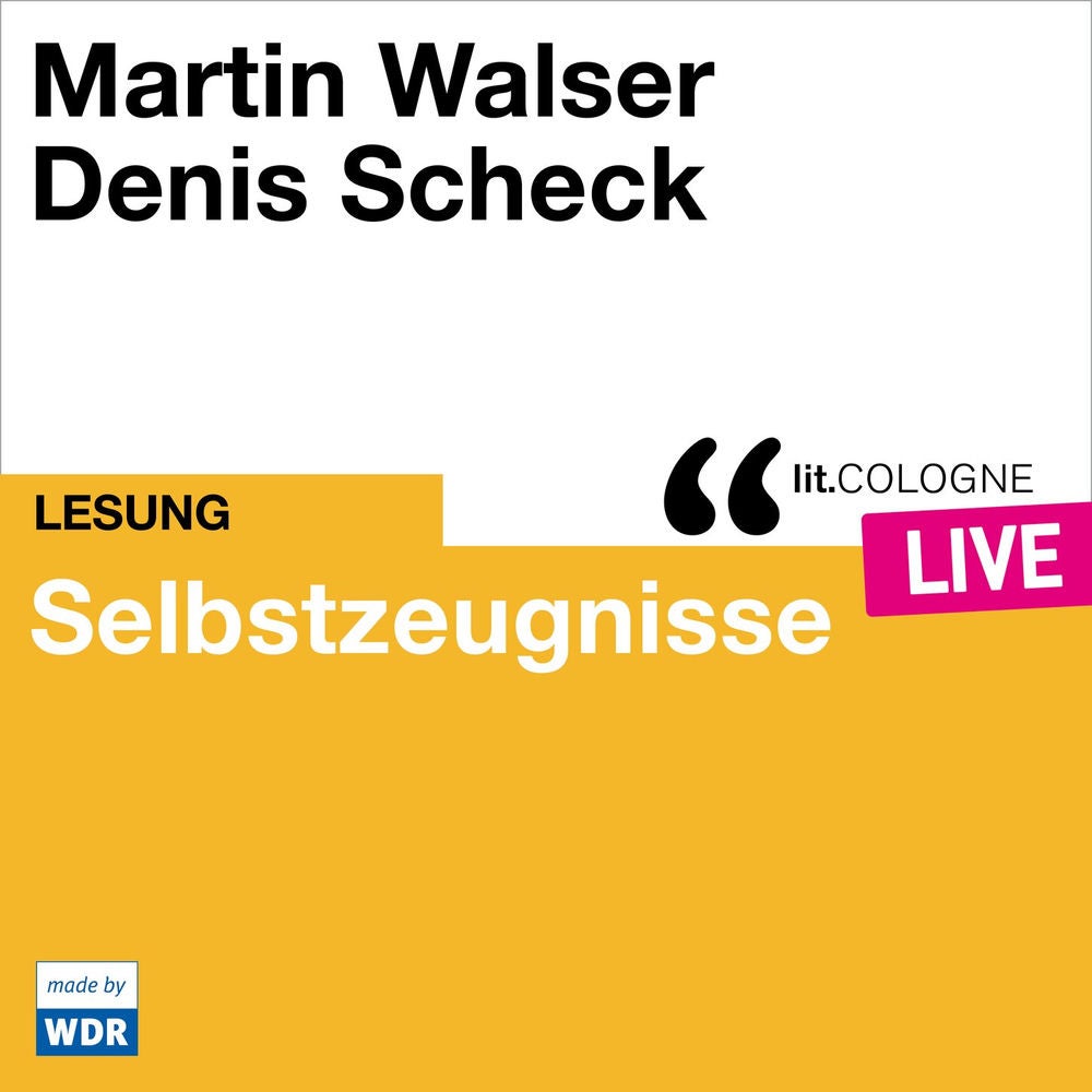 Selbstzeugnisse - lit.COLOGNE live