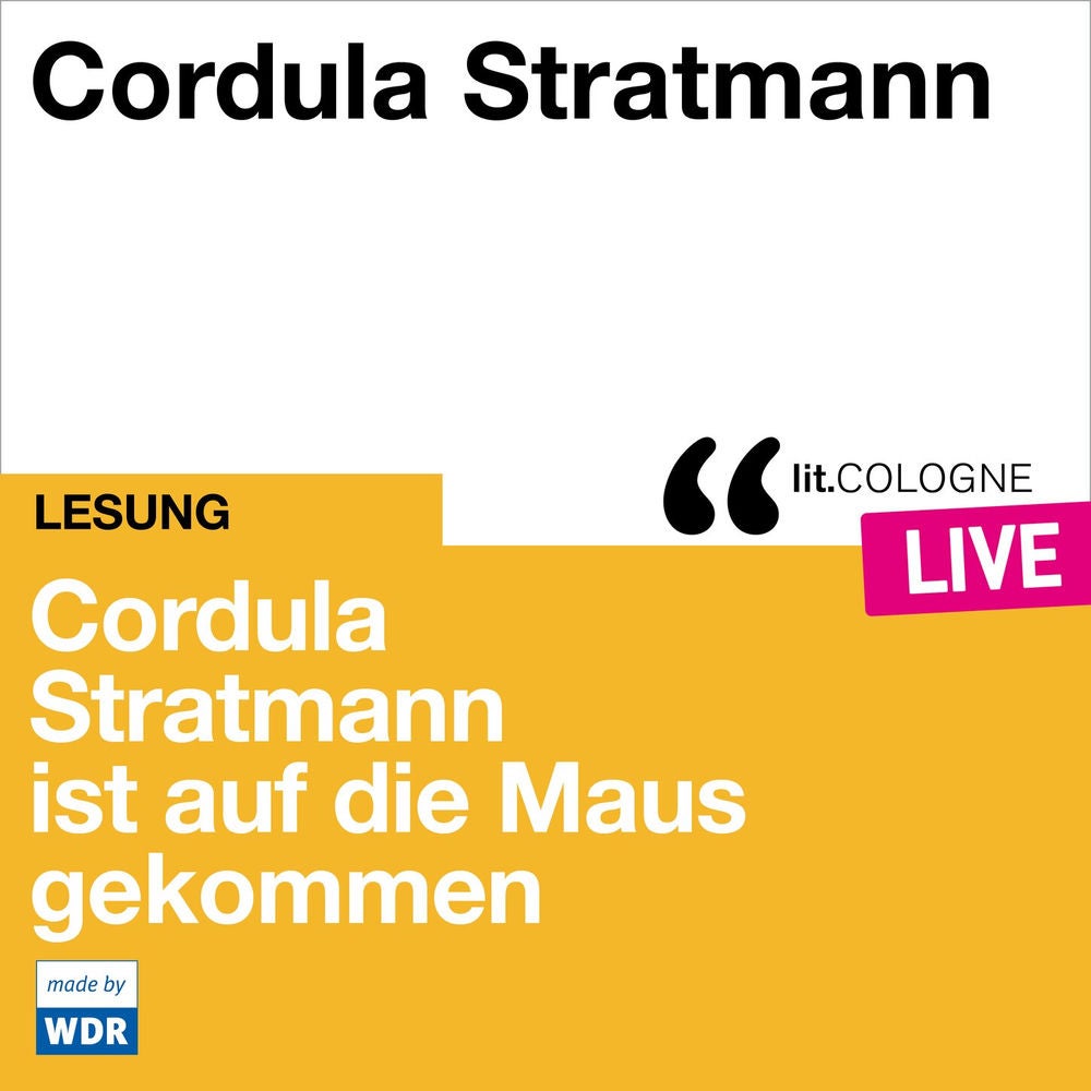 Cordula Stratmann ist auf die Maus gekommen - lit.COLOGNE live