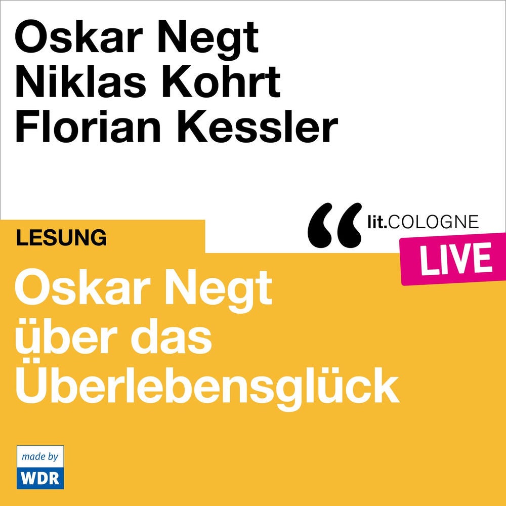 Oskar Negt über das Überlebensglück - lit.COLOGNE live