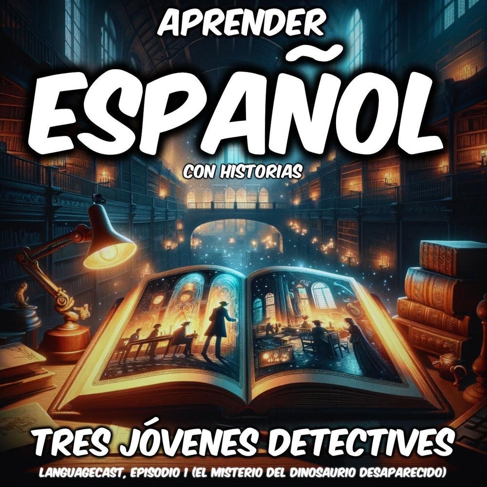 Aprender Español con Historias: Tres Jóvenes Detectives, Episodio 1 (El Misterio del Dinosaurio Desaparecido)