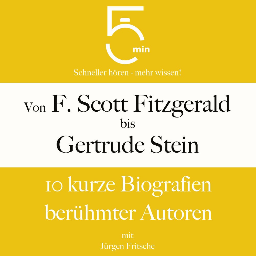 Von F. Scott Fitzgerald bis Gertrude Stein: 10 kurze Biografien berühmter Autoren