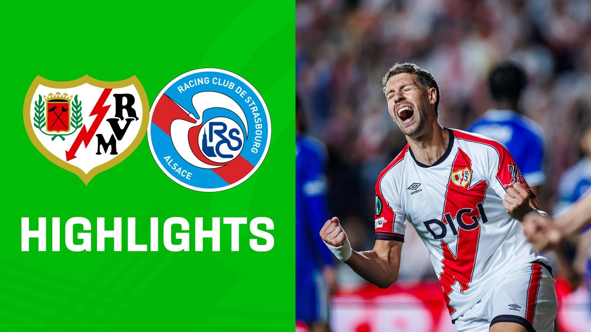 Highlights: Rayo Vallecano vs. Racing Straßburg