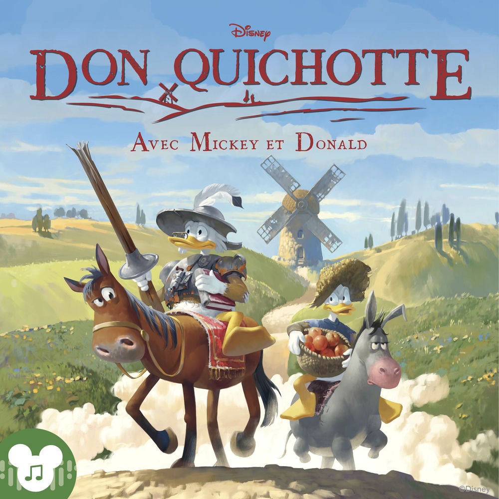 Don Chichotte Avec Mickey et Donald