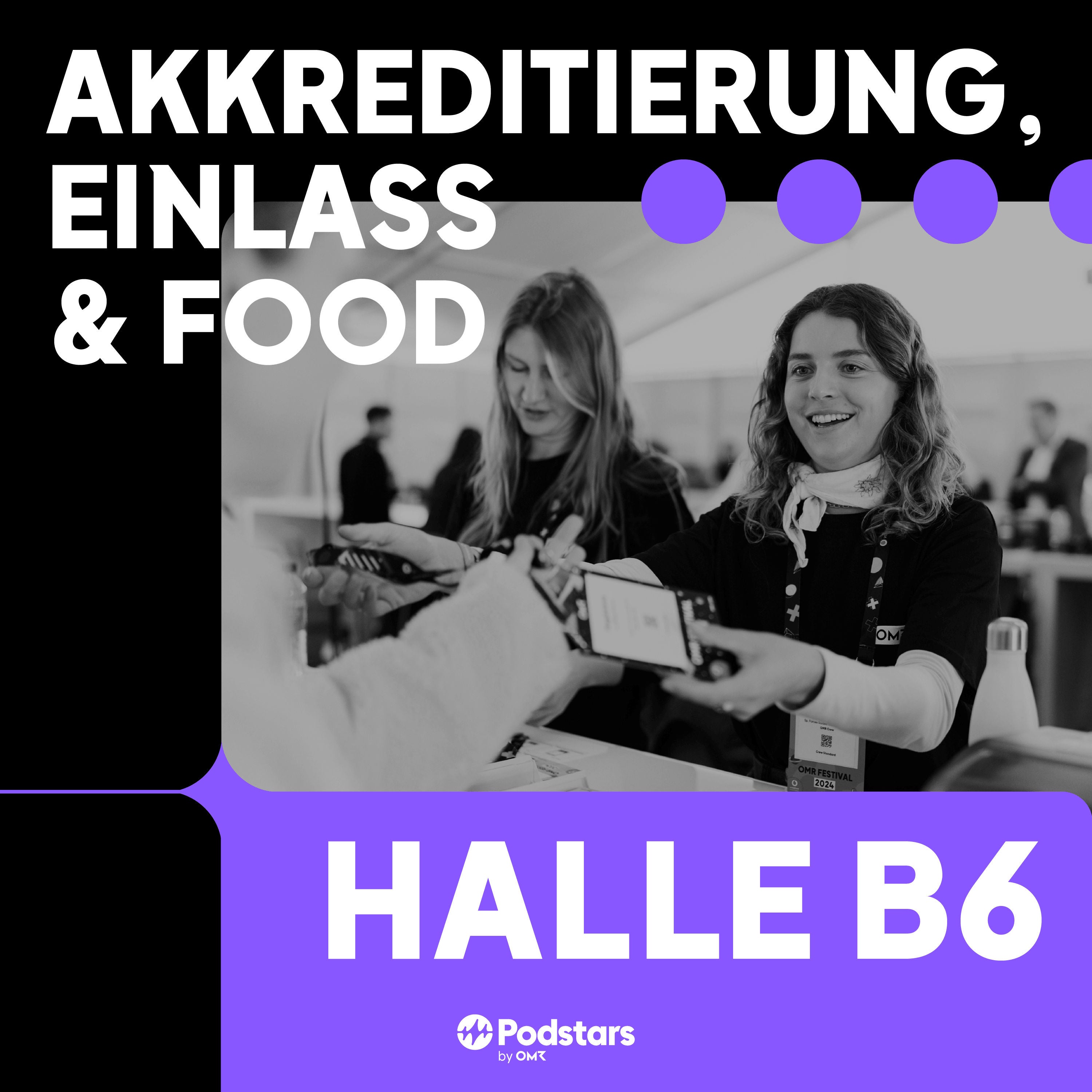 Akkreditierung, Einlass & Food