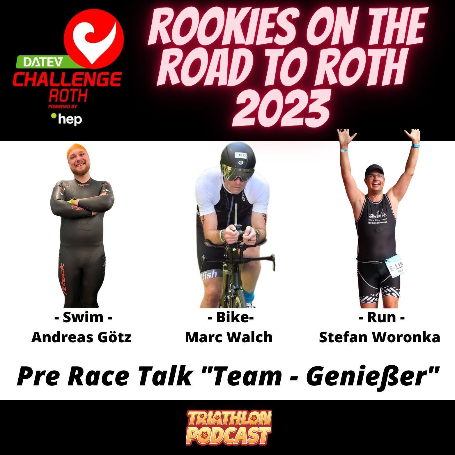 Ist das Team Genießer ready for DATEV Challenge Roth ? Erfahre es direkt im Talk - ROTRTR2023