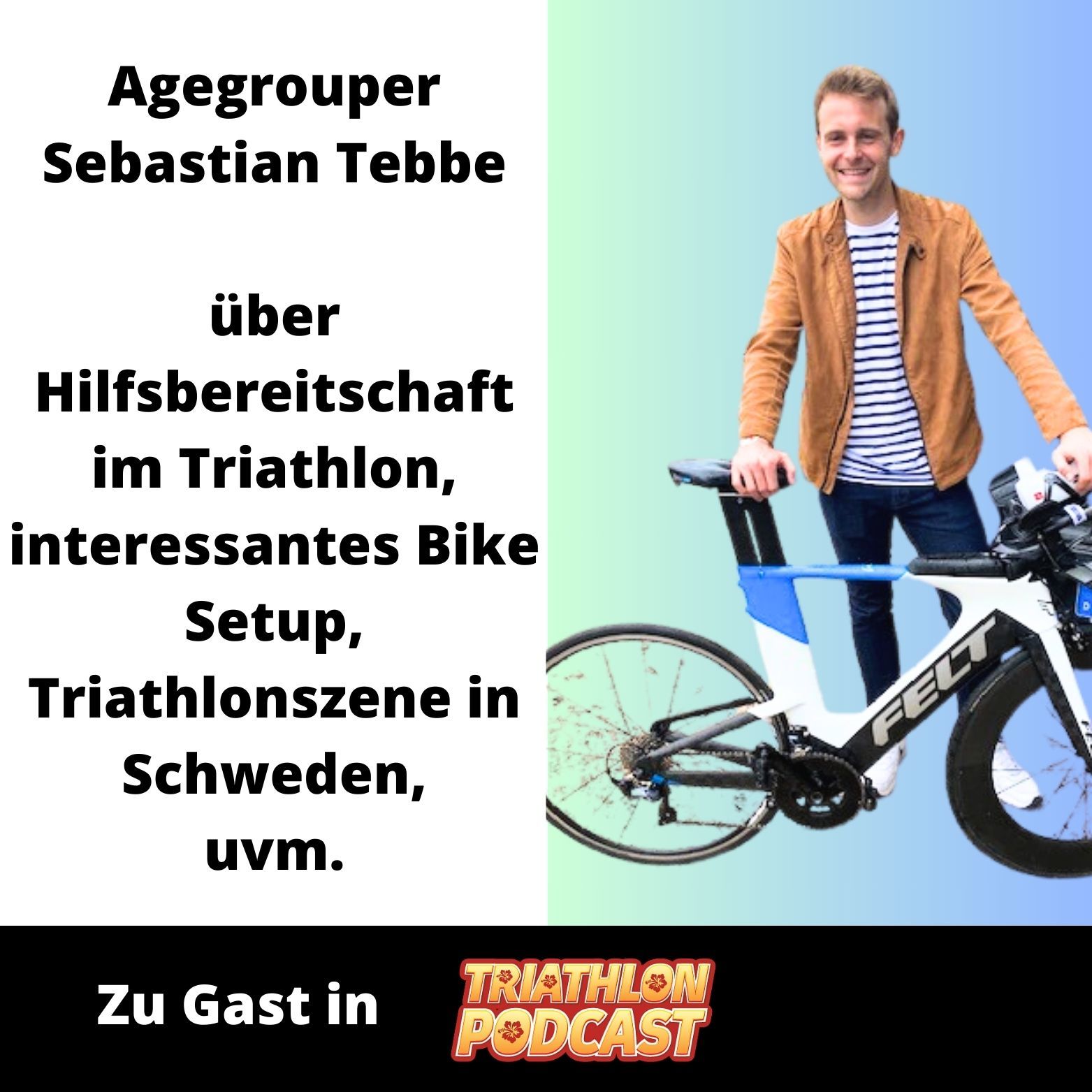 Agegrouper Sebastian Tebbe - über Hilfsbereitschaft im Triathlon, interessantes Bike Setup, Triathlonszene in Schweden uvm.