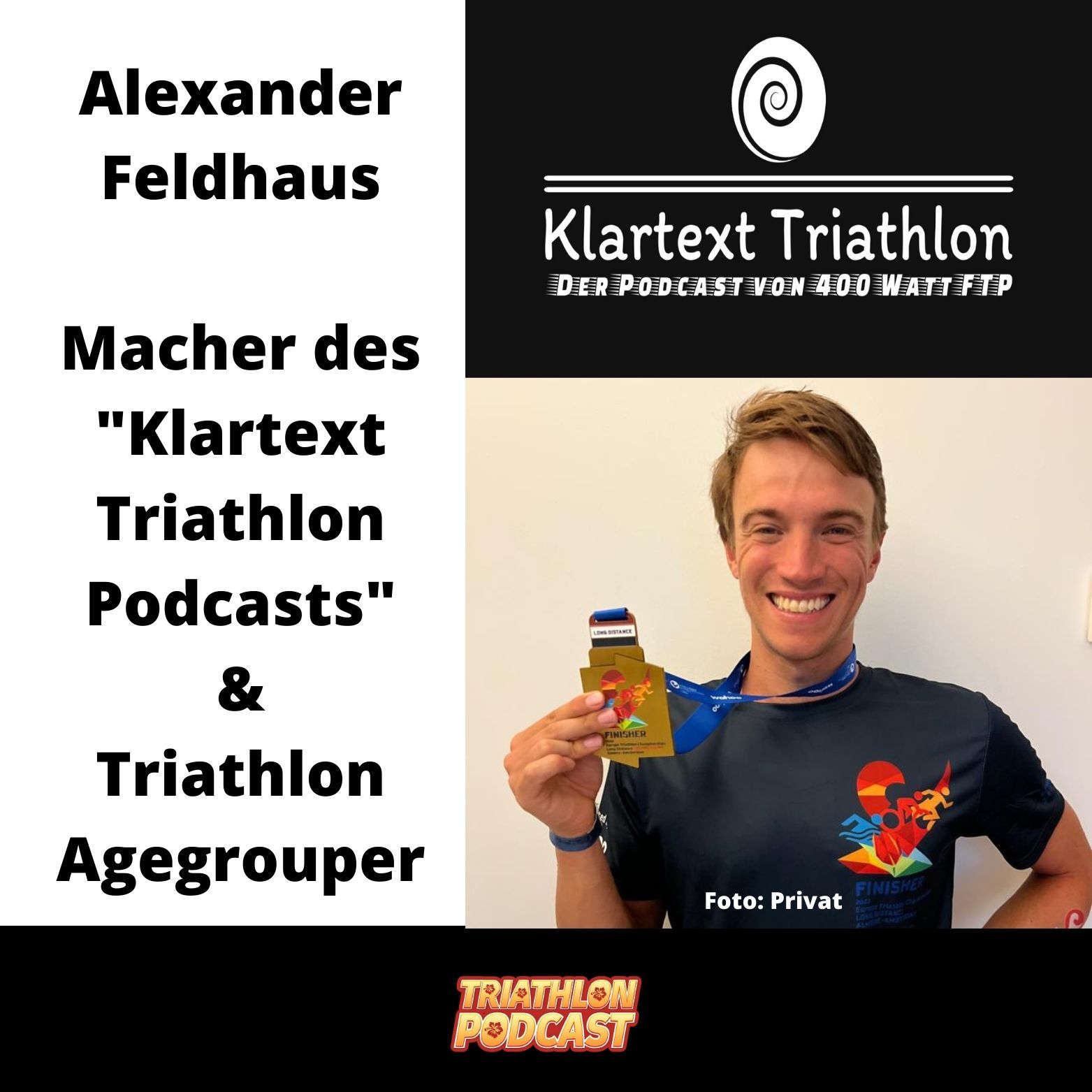 Alexander Feldhaus - Macher des Klartext Triathlon Podcasts und Triathlon Agegrouper