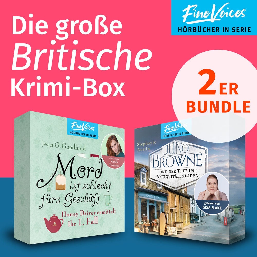 Die große Britische Krimi-Box - Mord ist schlecht fürs Geschäft: Honey Driver ermittelt + Juno Browne und der Tote im Antiquitäten