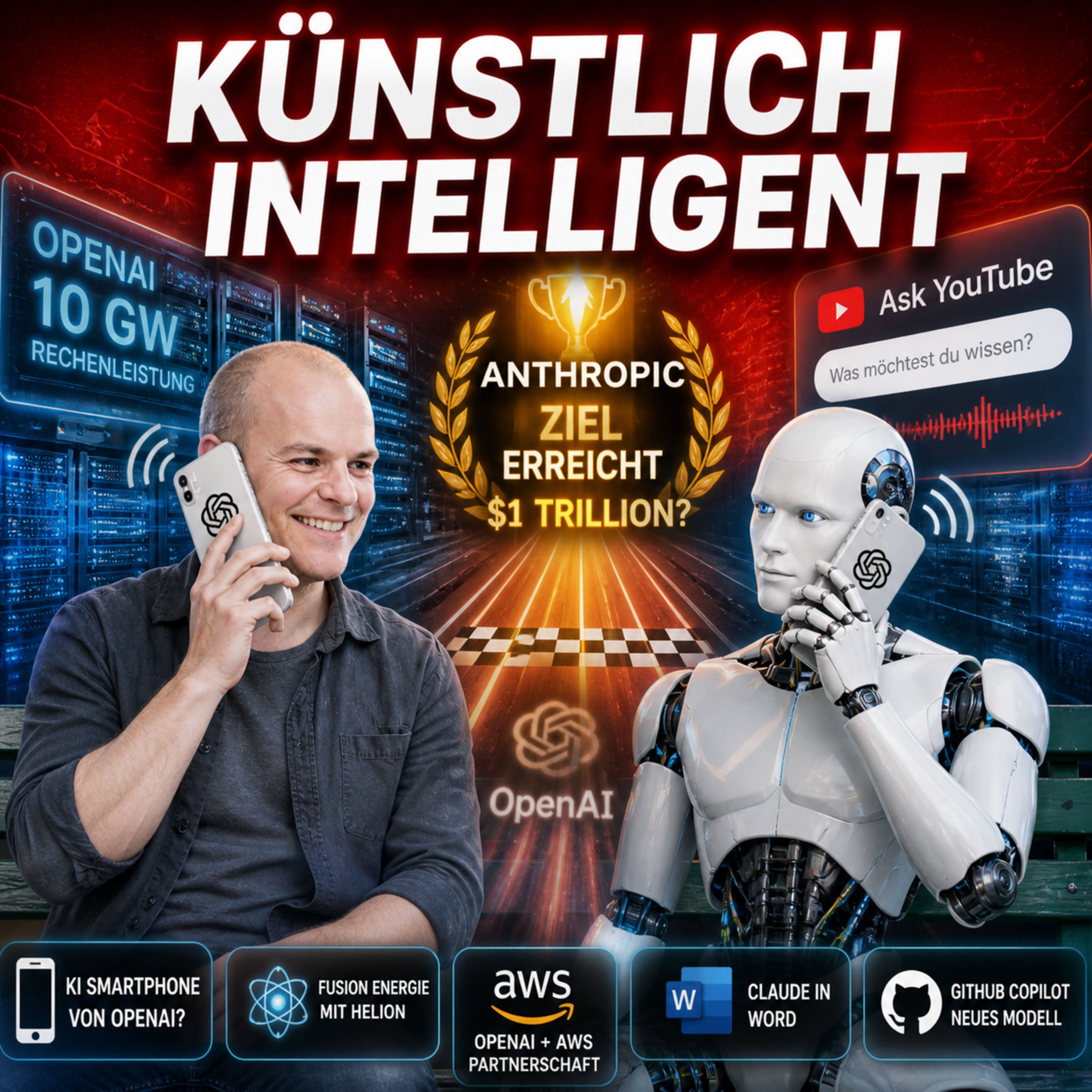 Kommt das KI Smartphone von OpenAI? | Gerüchte über Sam Altman Nachfolge | Anthropic bald mehr Wert als OpenAI - 900 Mrd Dollar | Ask YouTube | Gemini Desktop App | GitHub Copilot wird teurer
