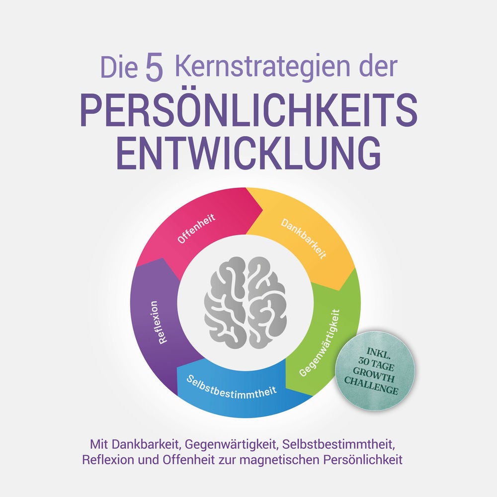 Die 5 Kernstrategien der Persönlichkeitsentwicklung - Mit Dankbarkeit, Gegenwärtigkeit, Selbstbestimmtheit, Reflexion und Resilien