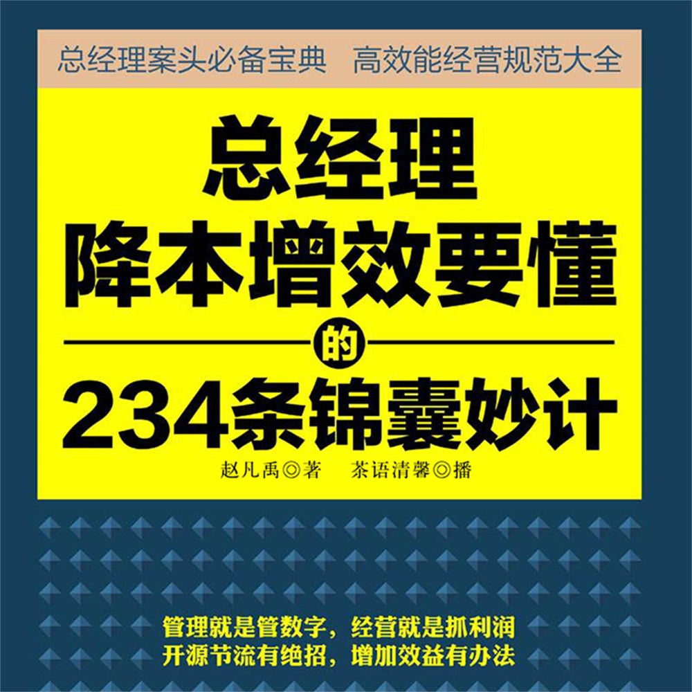 总经理降本增效要懂的234条锦囊妙计