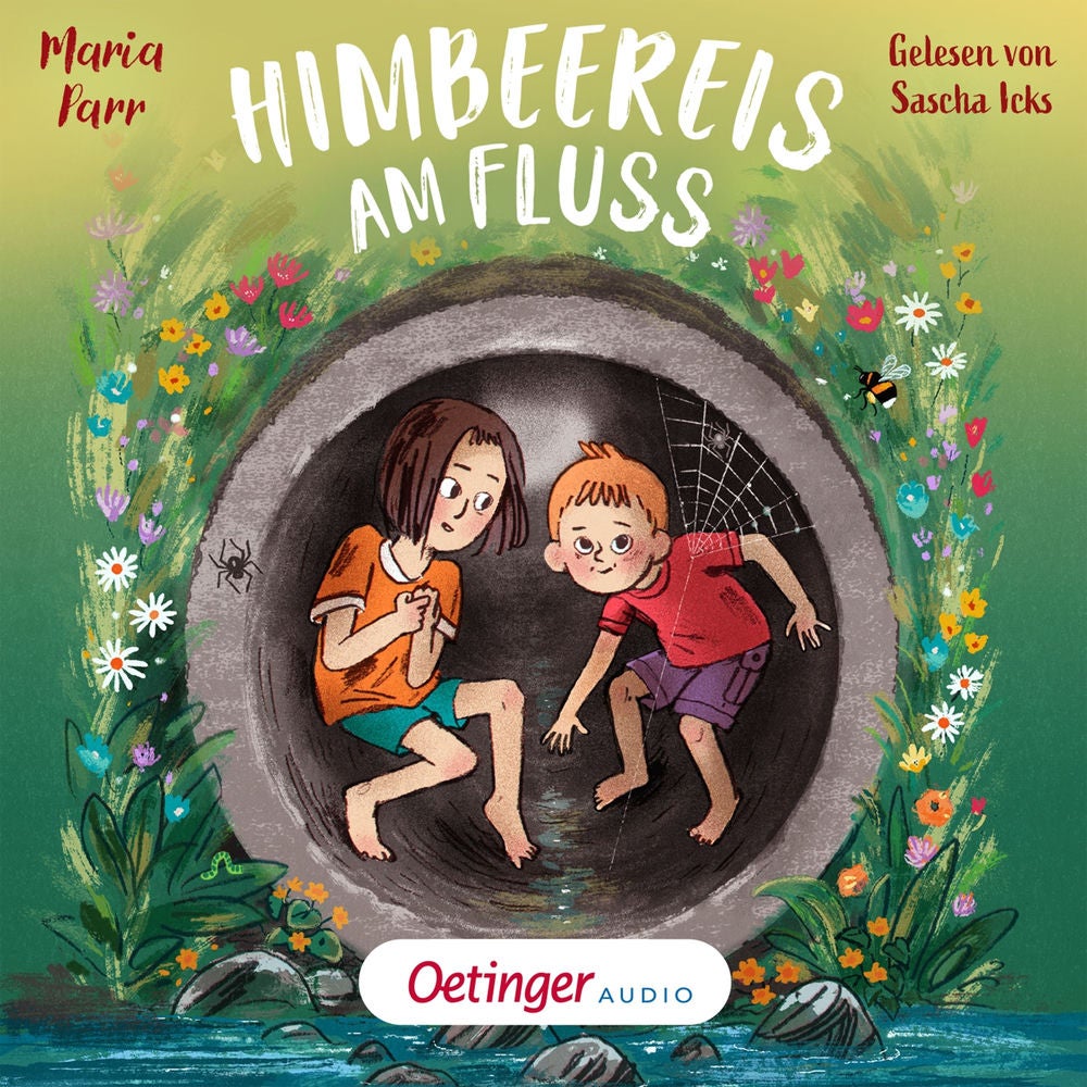 Himbeereis am Fluss
