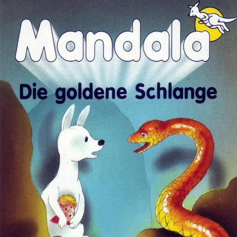 Mandala das weisse Känguru - Die goldene Schlange