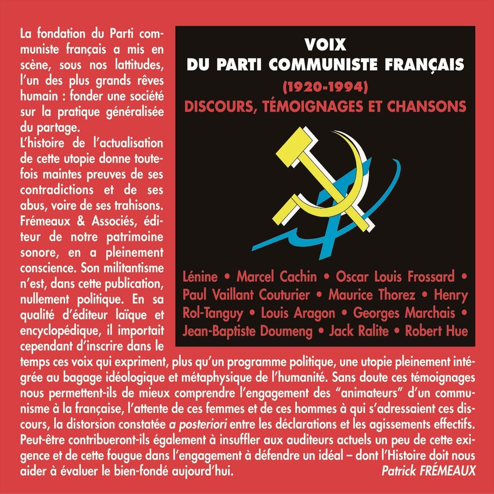 Voix du Parti communiste français 1920-1994