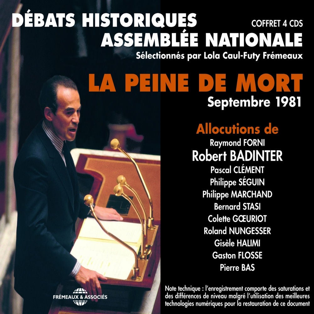 La peine de mort : débats de l'Assemblée Nationale en septembre 1981