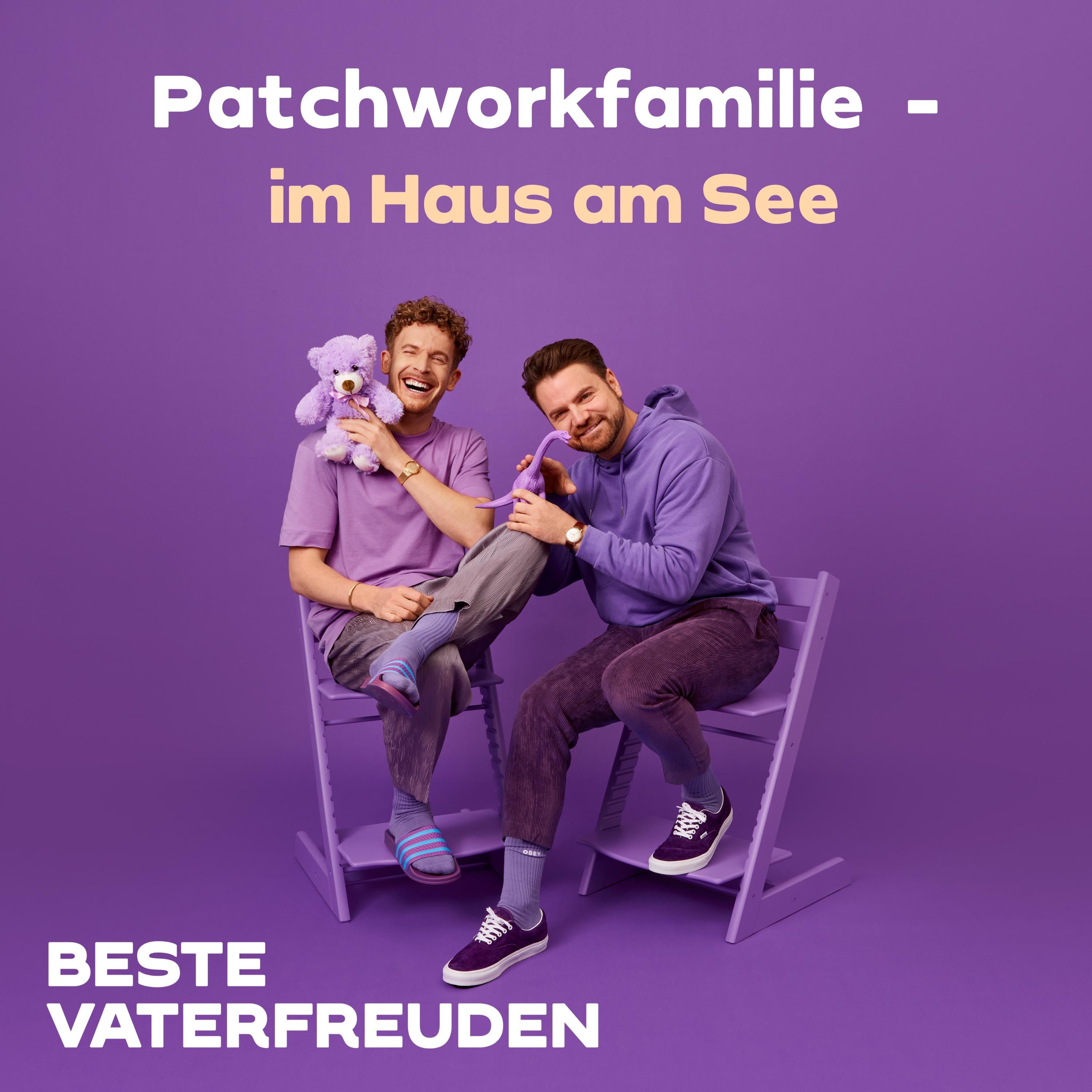 Patchworkfamilie im Haus am See