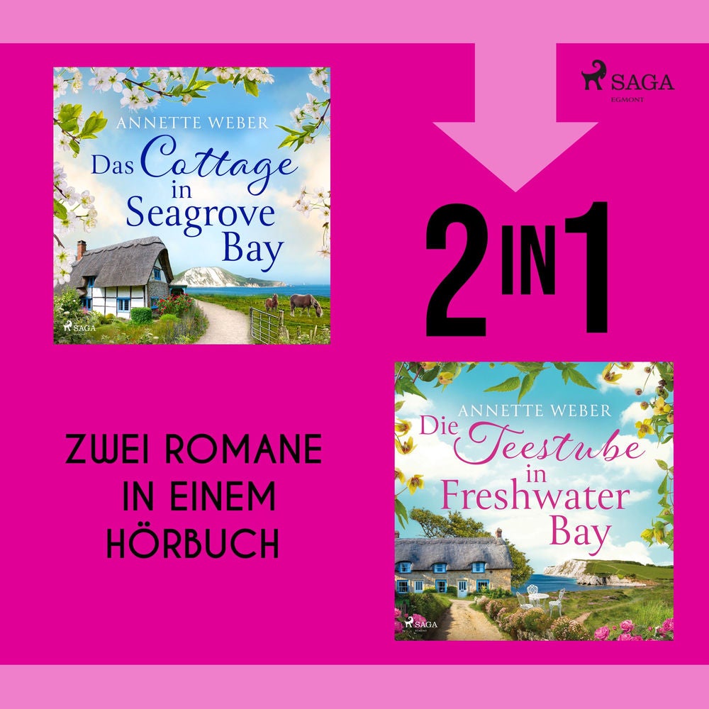 Das Cottage in Seagrove Bay & Die Teestube in Freshwater Bay