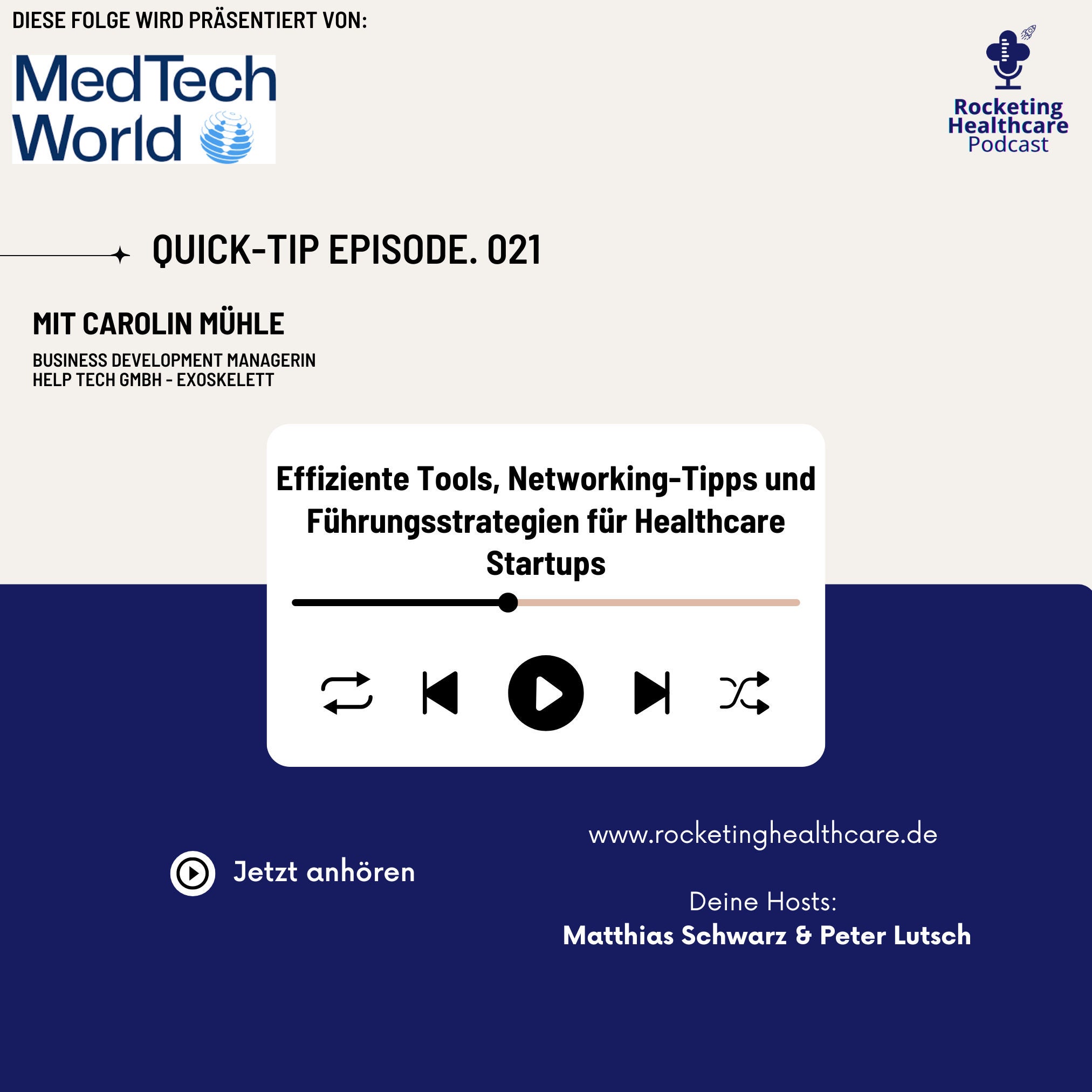 QuickTips #21: Mit Carolin Mühle, Business Development Managerin Help Tech GmbH - Exoskelett