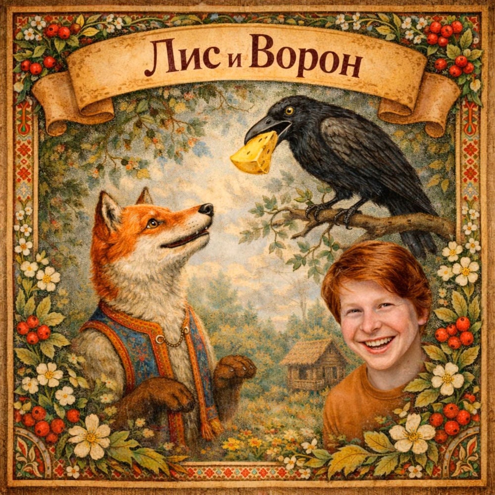 Лис и ворон