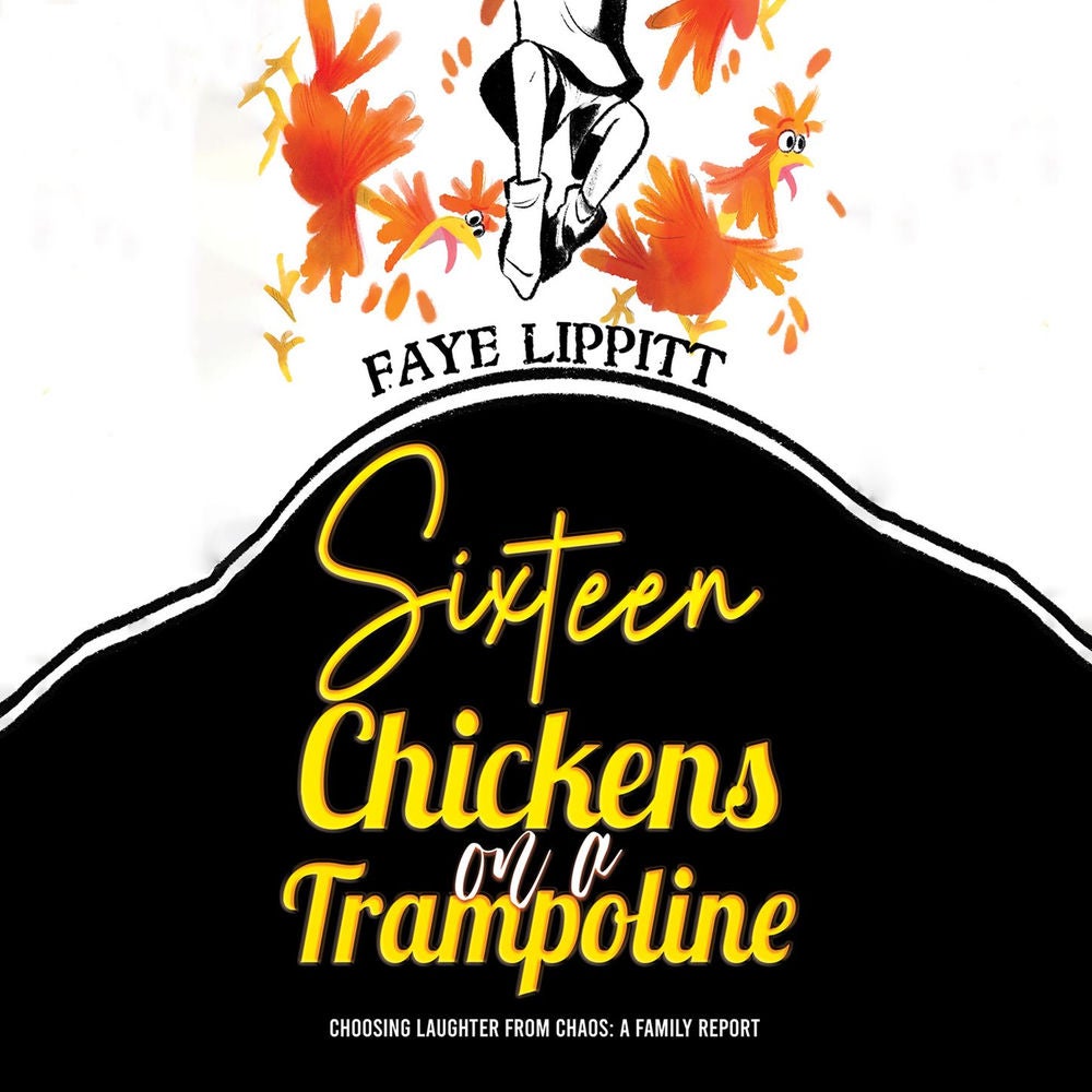 Sixteen Chickens on a Trampoline