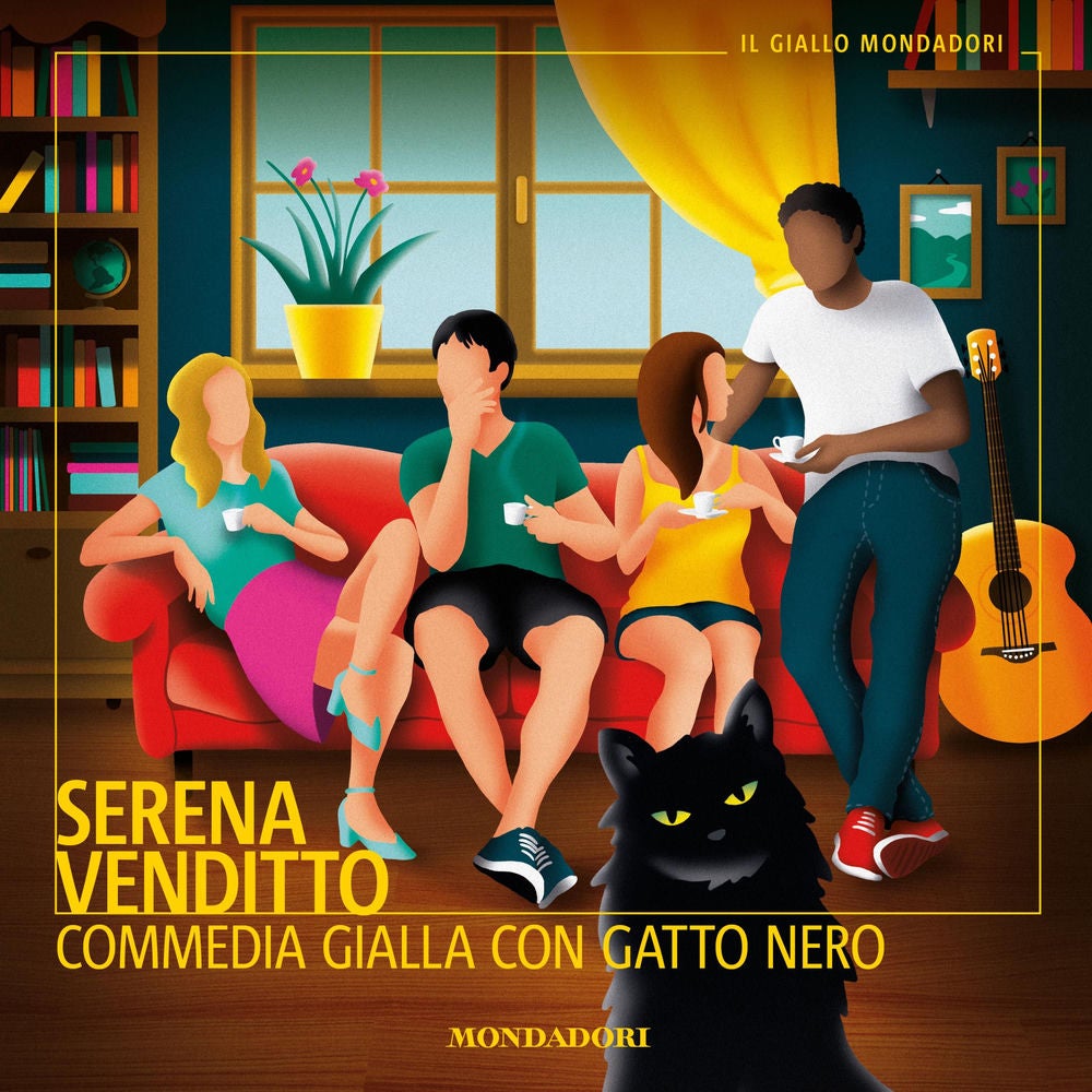 Commedia gialla con gatto nero