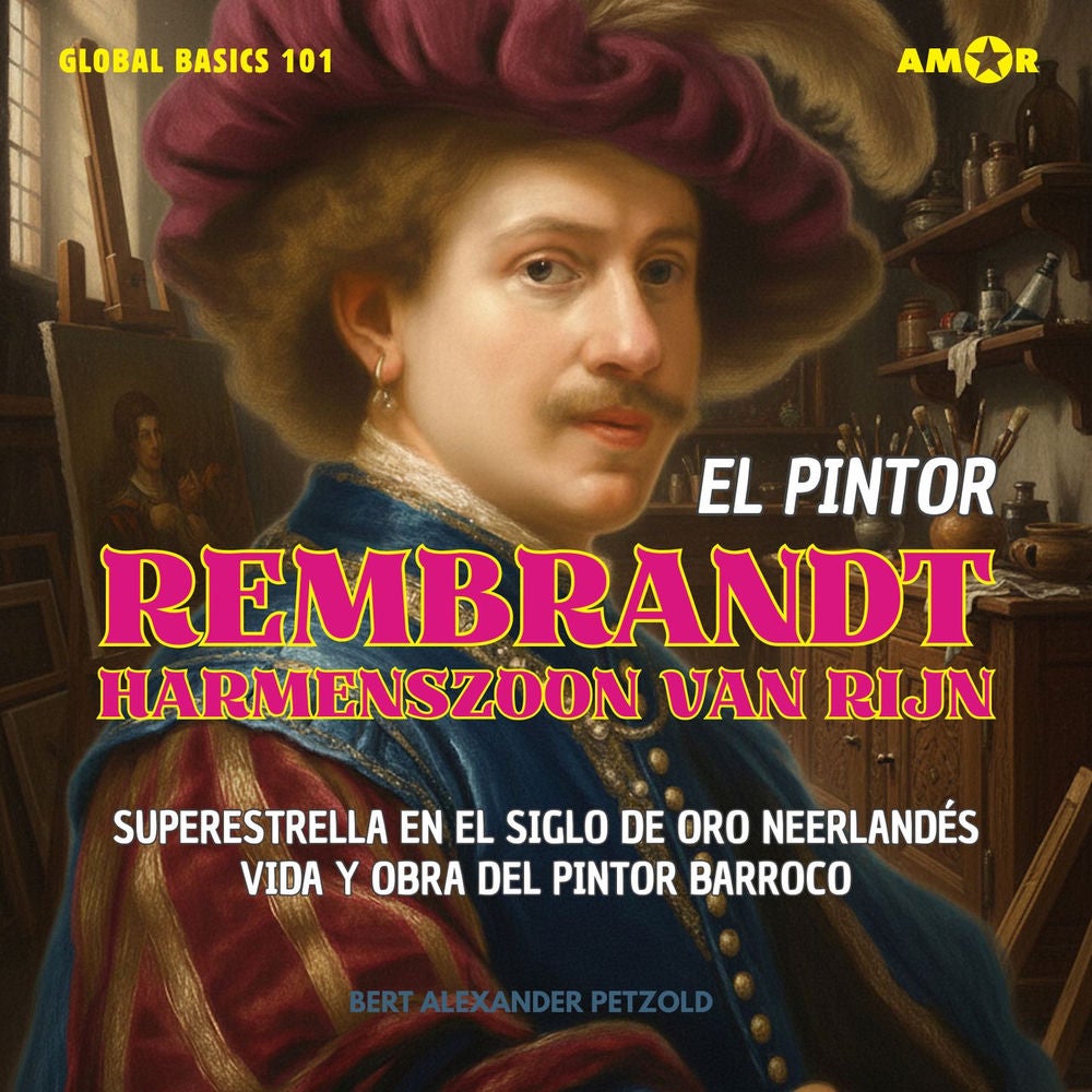 El pintor Rembrandt Harmenszoon van Rijn - Superestrella en el Siglo de Oro neerlandés - Vida y obra del pintor barroco - Global B