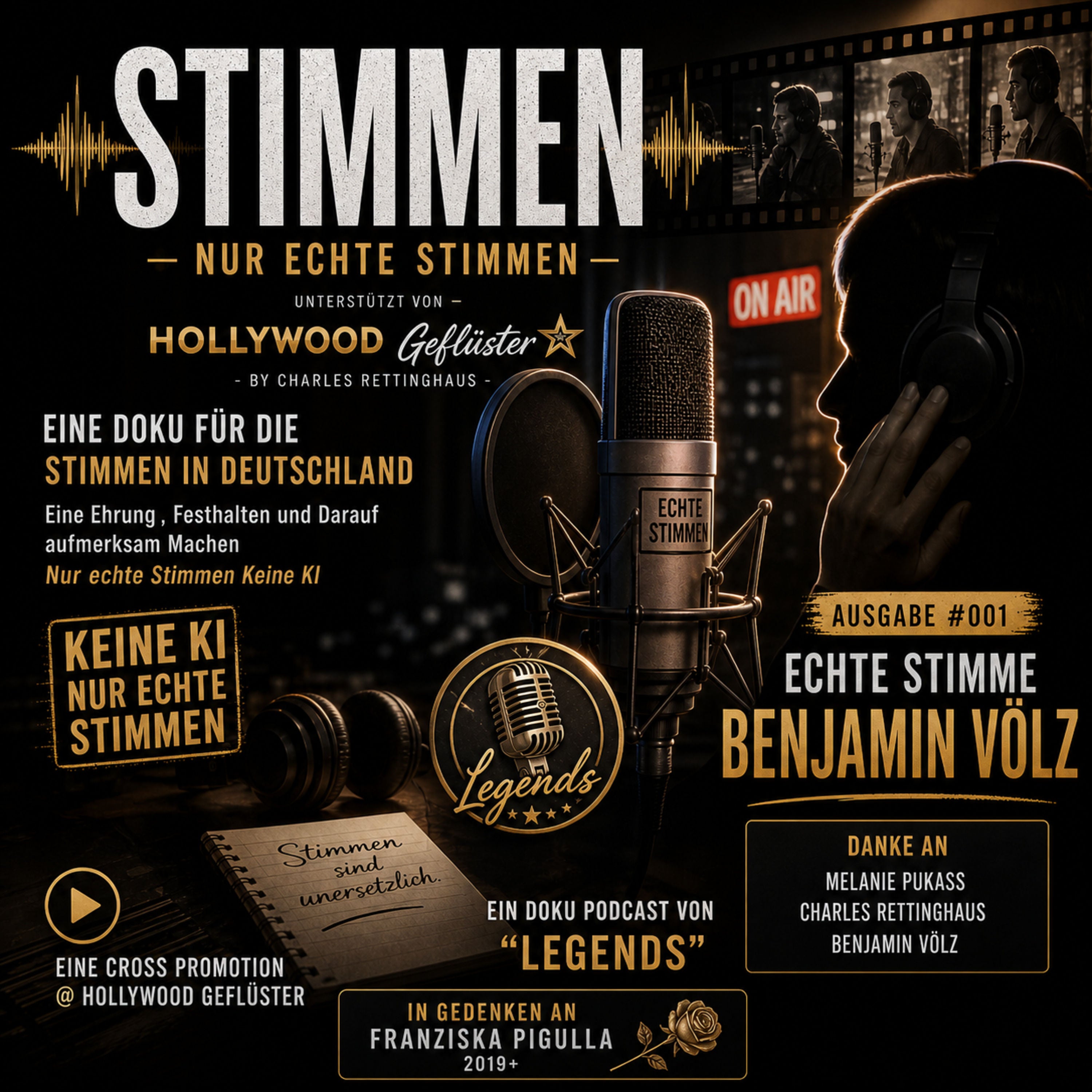 STIMMEN – Nur Echte Stimmen - #001 - Benjamin Völz - Audio Doku Podcast