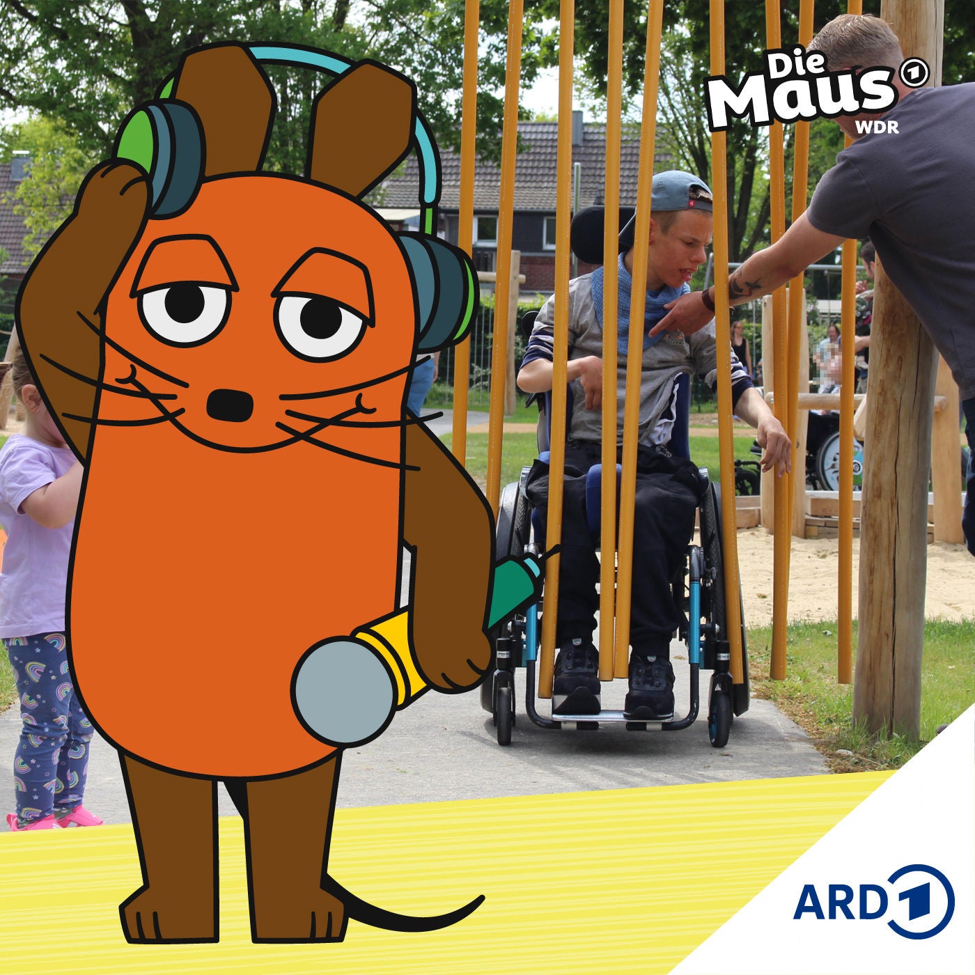 Mit dem Rollstuhl auf den Spielplatz