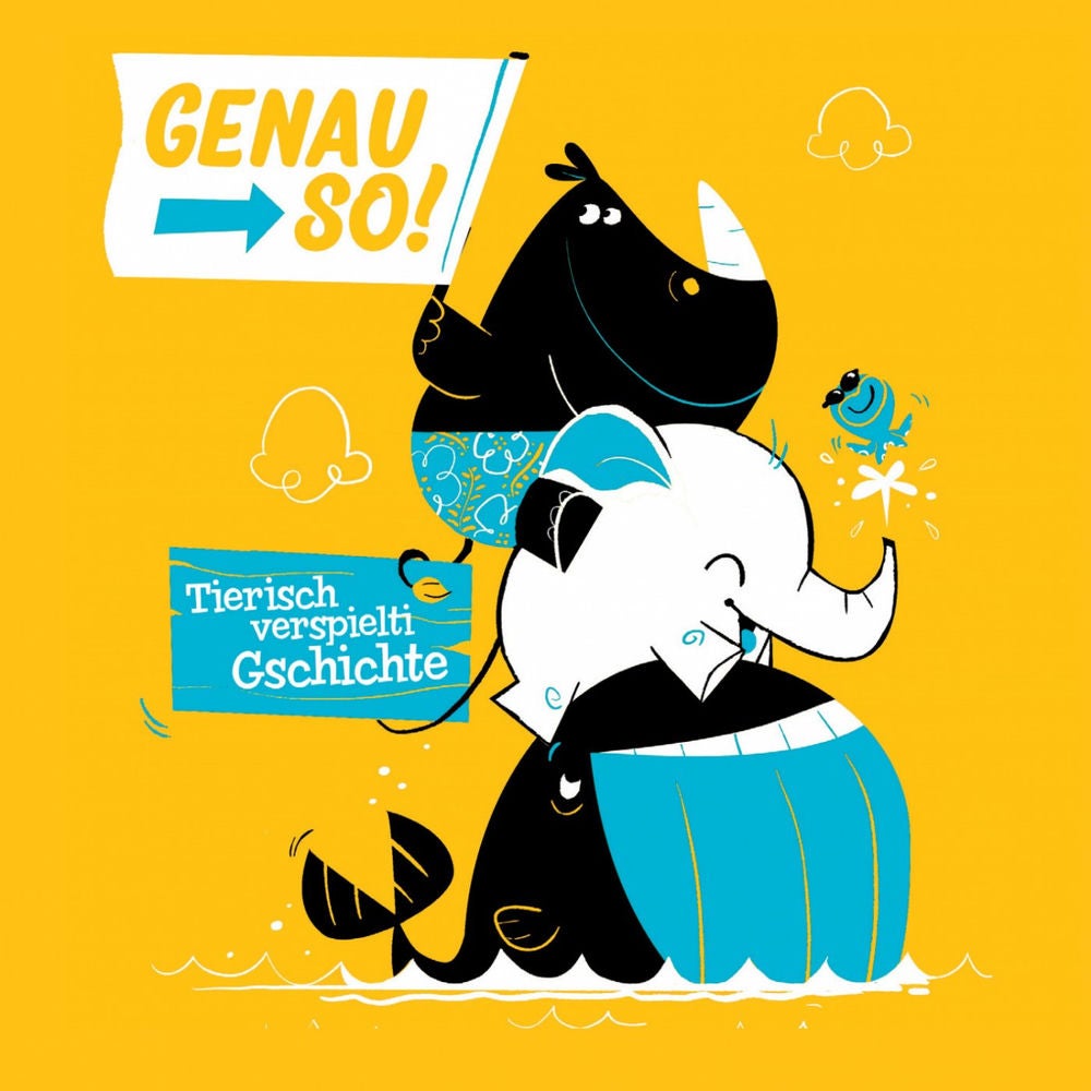 Genau so! Tierisch verspielti Gschichte - Schweizerdeutsches Hörspiel für Kinder