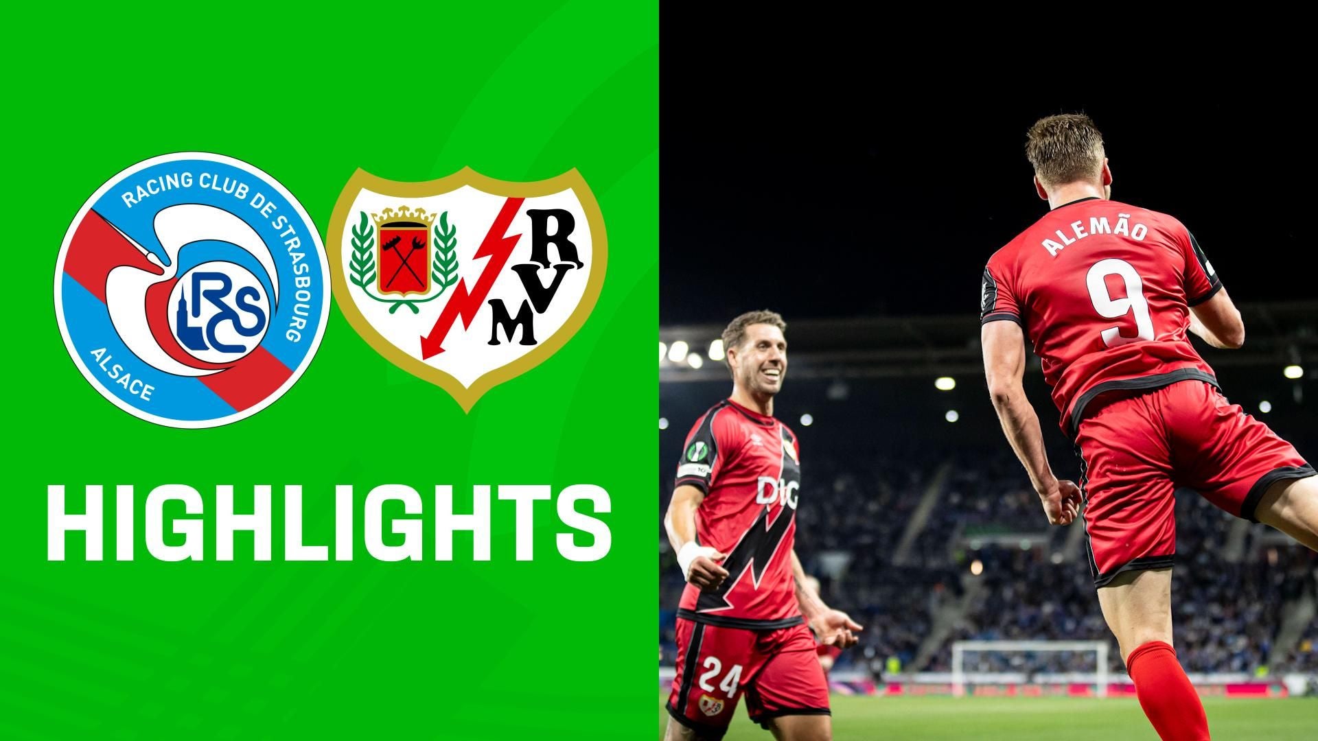 Highlights: Racing Straßburg vs. Rayo Vallecano