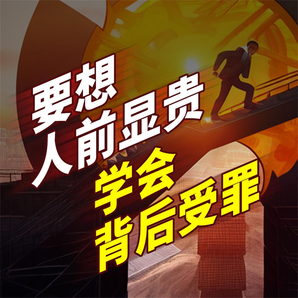 要想人前显贵，学会背后受罪