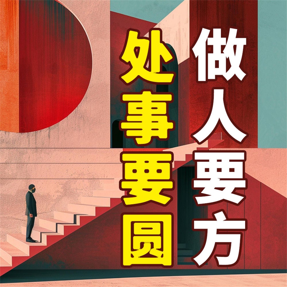 做人要方，处事要圆